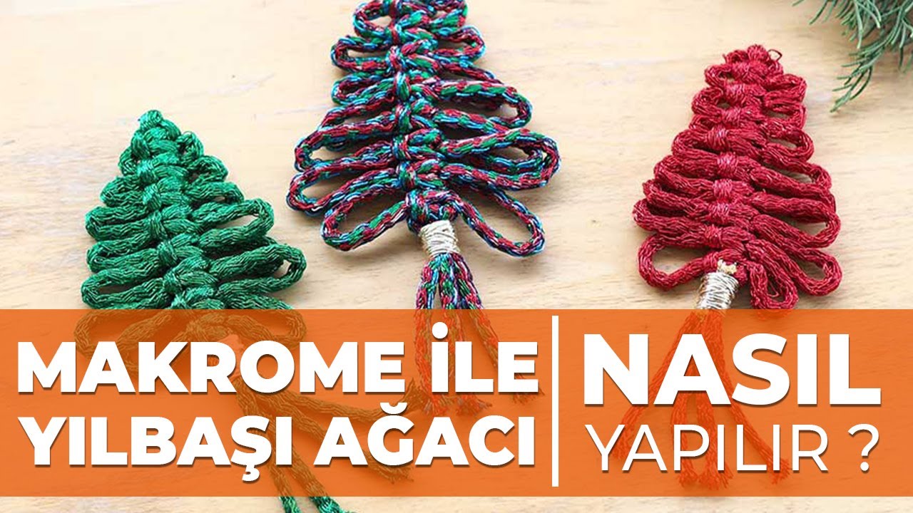 Makrome Minik Yılbaşı Ağacı Yapımı