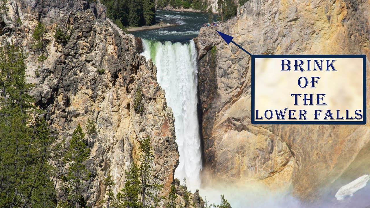 Walking Tour of Yellowstone: The Brink of The LOWER FALLS (Unedited Full Trail Hike)
