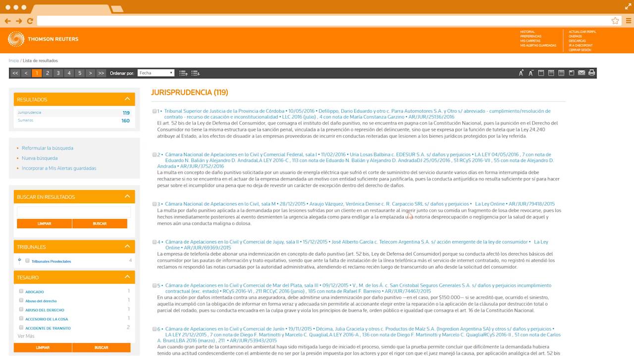 Sistema de Informaci&oacute;n Legal: B&uacute;squeda por Jurisprudencia