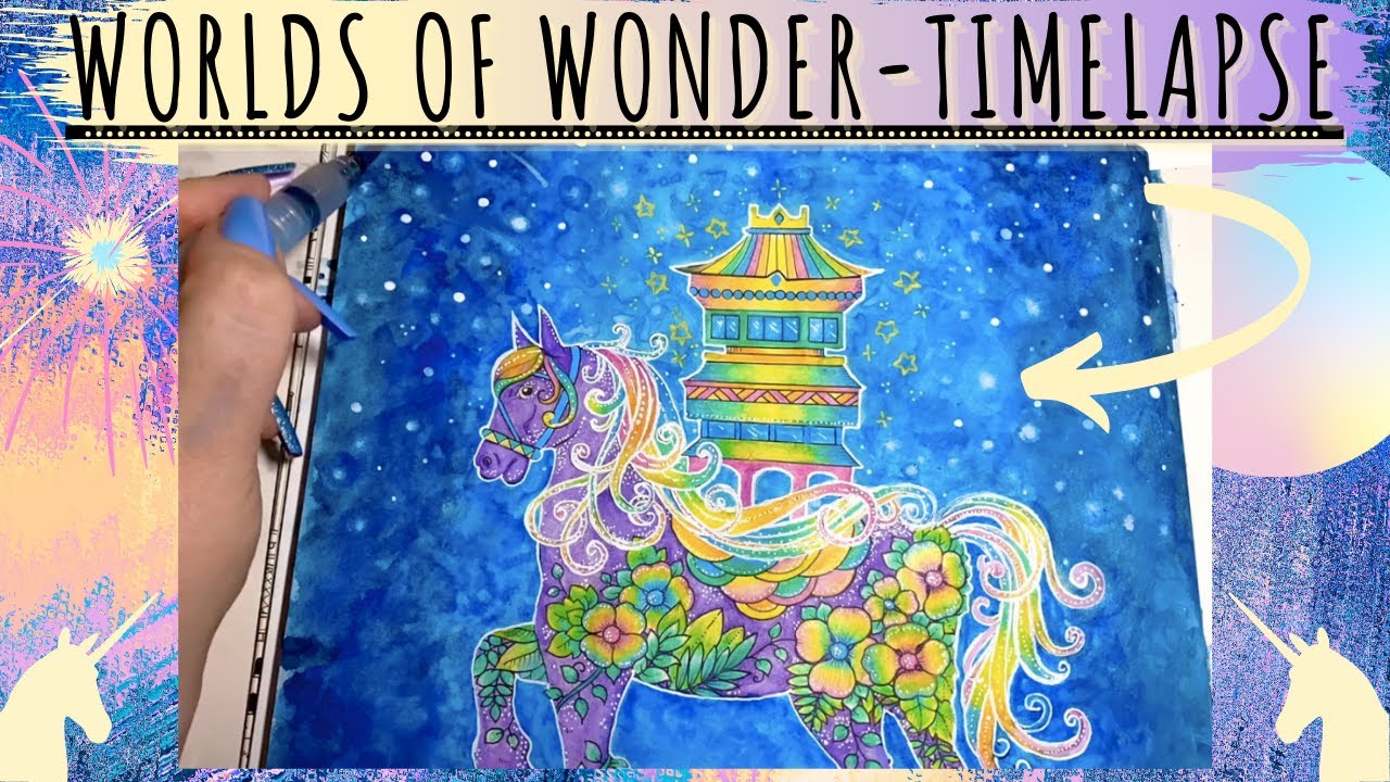 Worlds of Wonder | Timelapse | Using Watercolour & Pencils!
