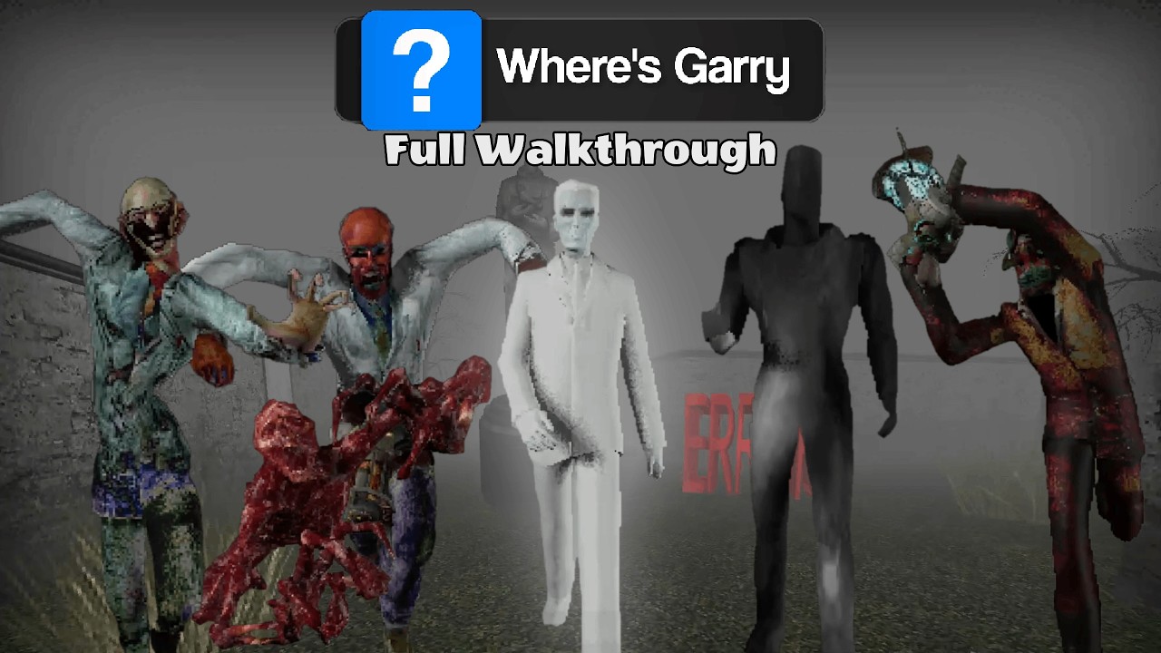 Where's Garry – Полное прохождение // Все скримеры █ Хоррор игра █