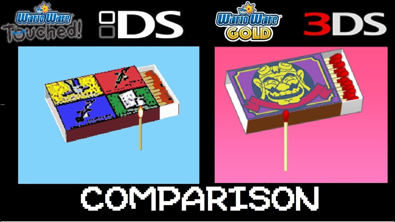WarioWare Touched vs WarioWare Gold Microgame comparison.