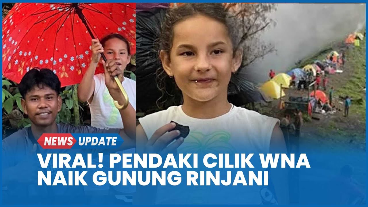 Sendirian Tanpa Orang Tua, Bocah Bule Taklukkan Rinjani Dibantu Tiga Porter