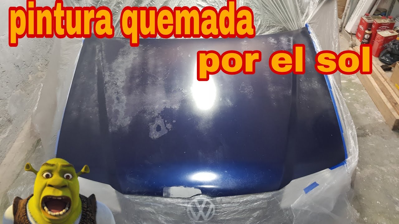 como REPARAR PINTURA QUEMADA por el sol vw gol g3