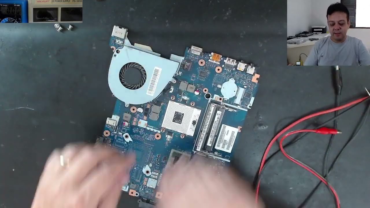 EM CURTO! Reparo de placa LA-6901P em curto. 