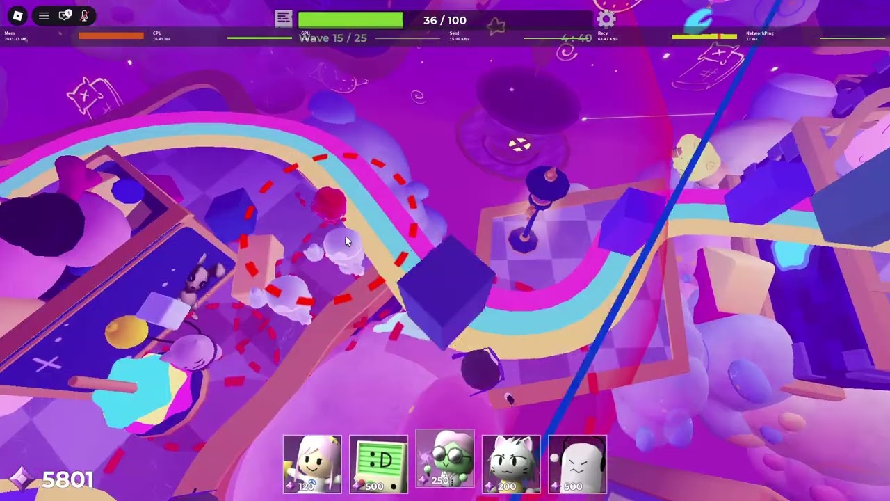 ROBLOX: Tower Heroes - Drowsy Dreamland Easy Mode Duo (1/11/2026)