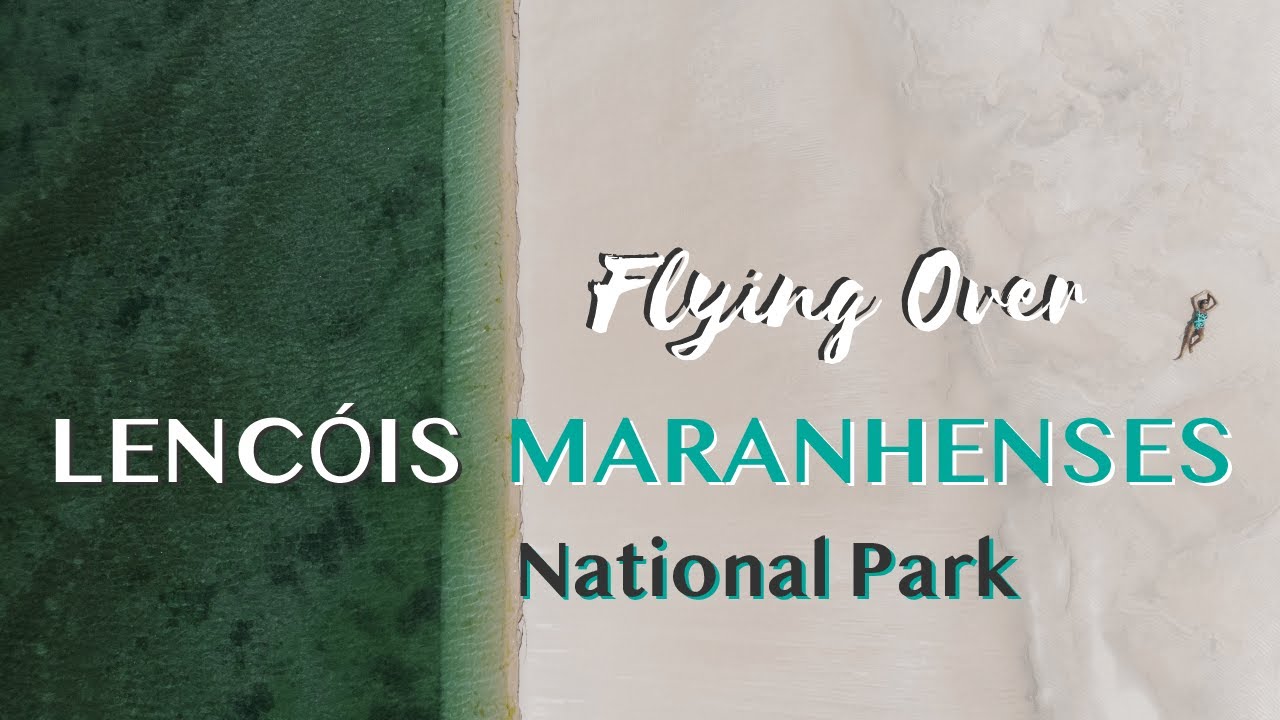 Fly over the beautiful Len&ccedil;&oacute;is Maranhenses in Brazil(Sobrevoo)