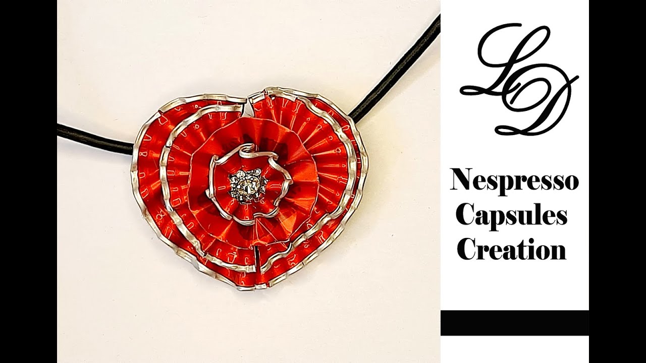 How to Recycle Nespresso Capsules- Easy DIY Craft Coffee Pod Pendant- Recycling Jewelry- Zero Waste