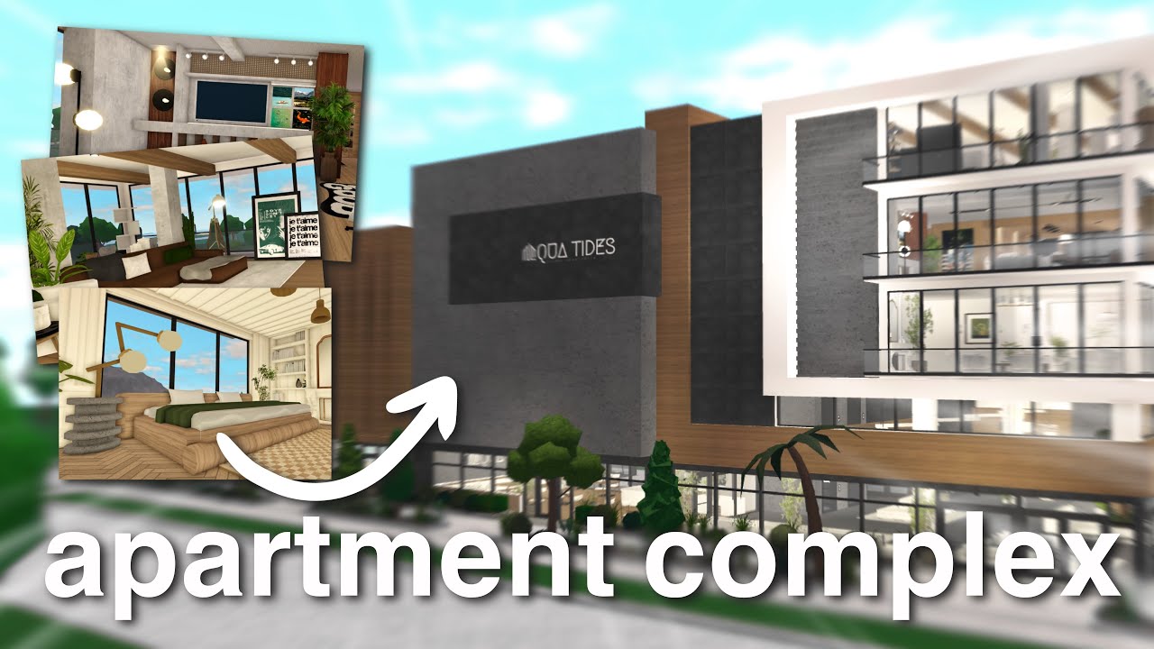 i built an APARTMENT COMPLEX in bloxburg!