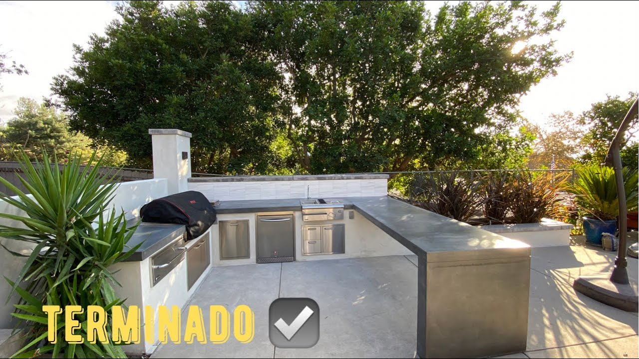 ASÍ QUEDÓ ESTE PROYECTO DE COCINA EXTERIOR TERMINADO. LISTO PARA LA CARNITA ASADA