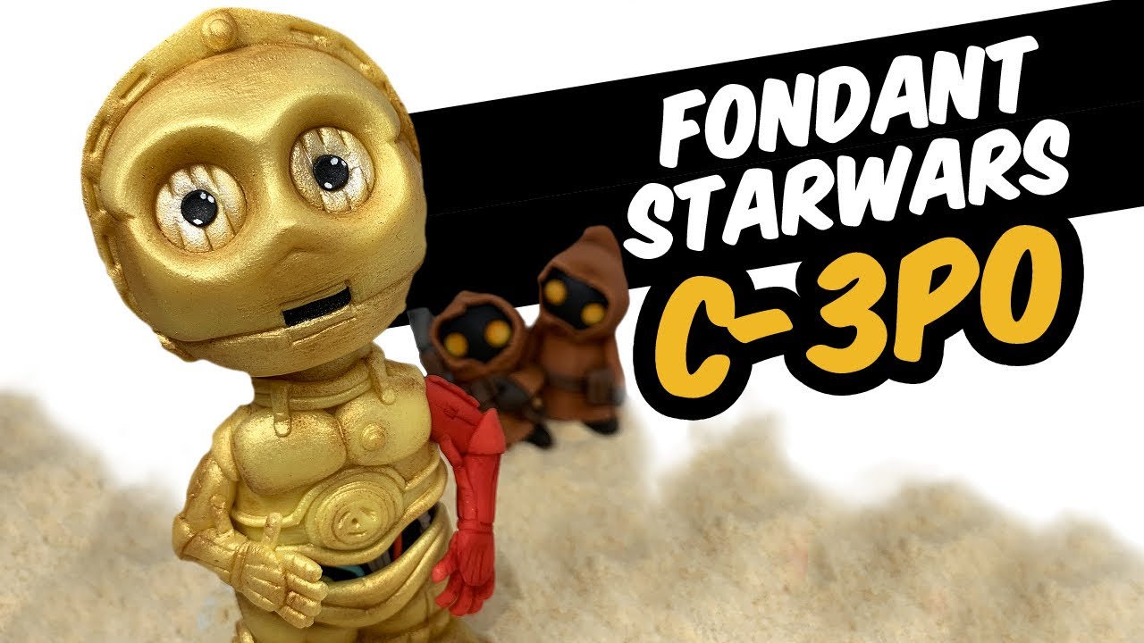 Fondant tutorial | STAR WARS C-3PO | cake topper