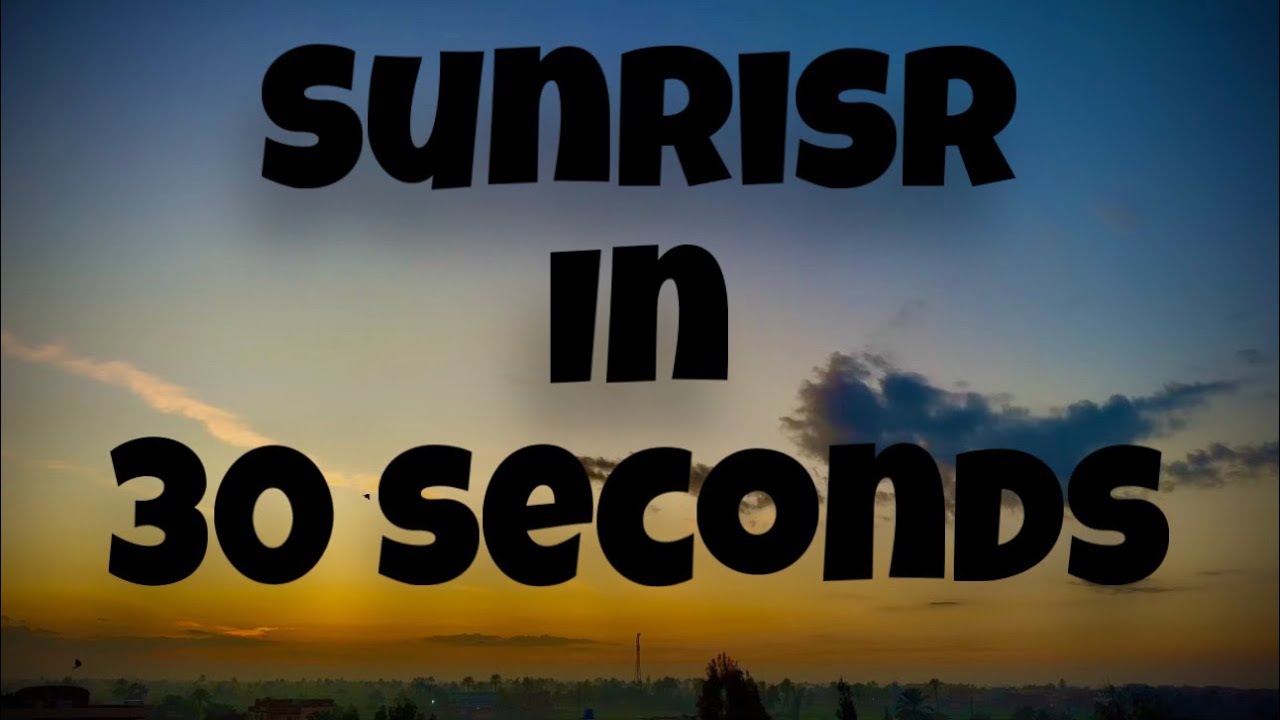 Real Sunrise Atmosphere 🌅Birds Singing | 30 Seconds of Pure Peace
