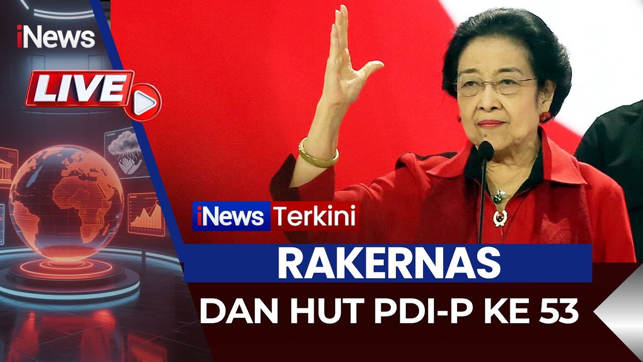 🔴LIVE RAKERNAS DAN HUT PDI-P KE 53 | 10/01