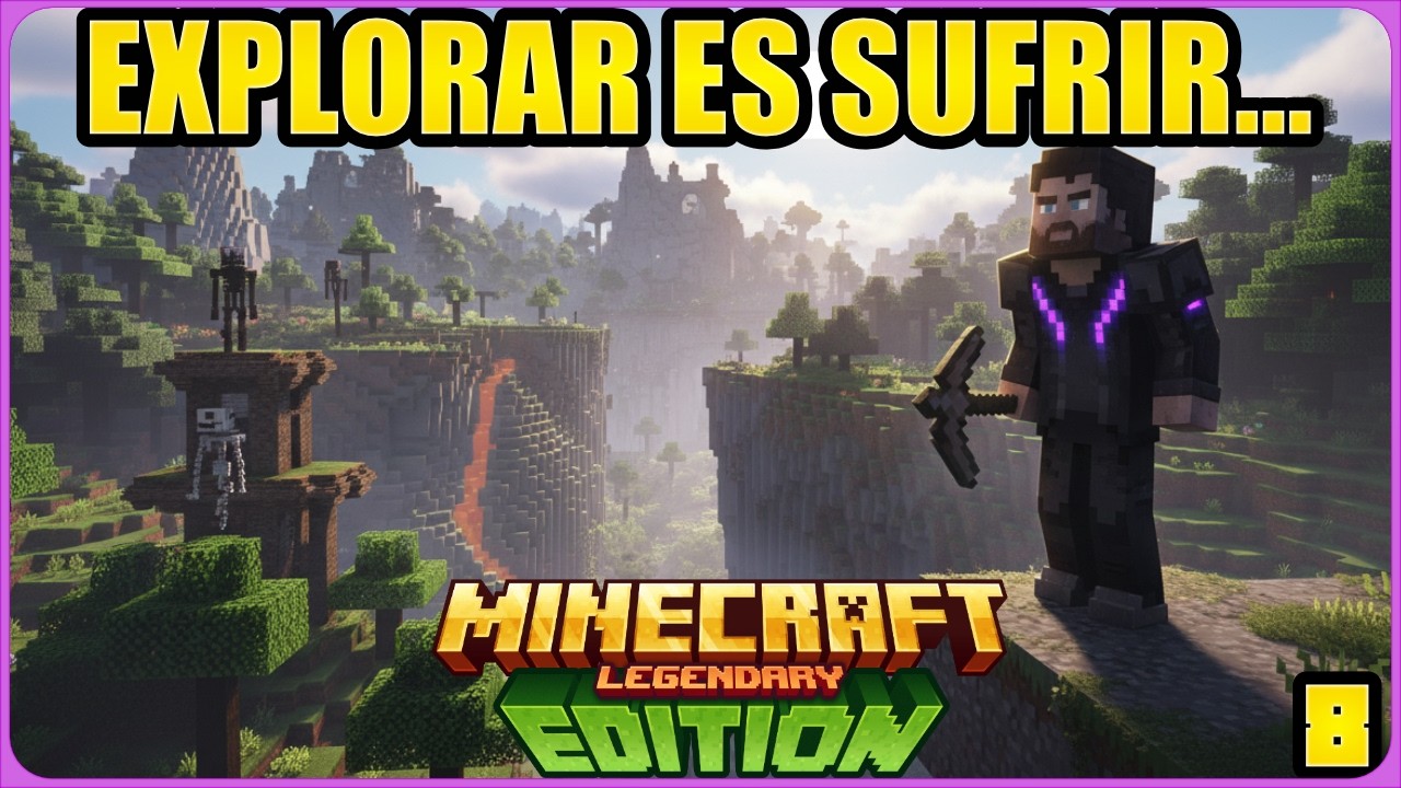 El dilema eterno: explorar y sufrir… o quedarme estancado | Minecraft Legendary Gameplay Español #8