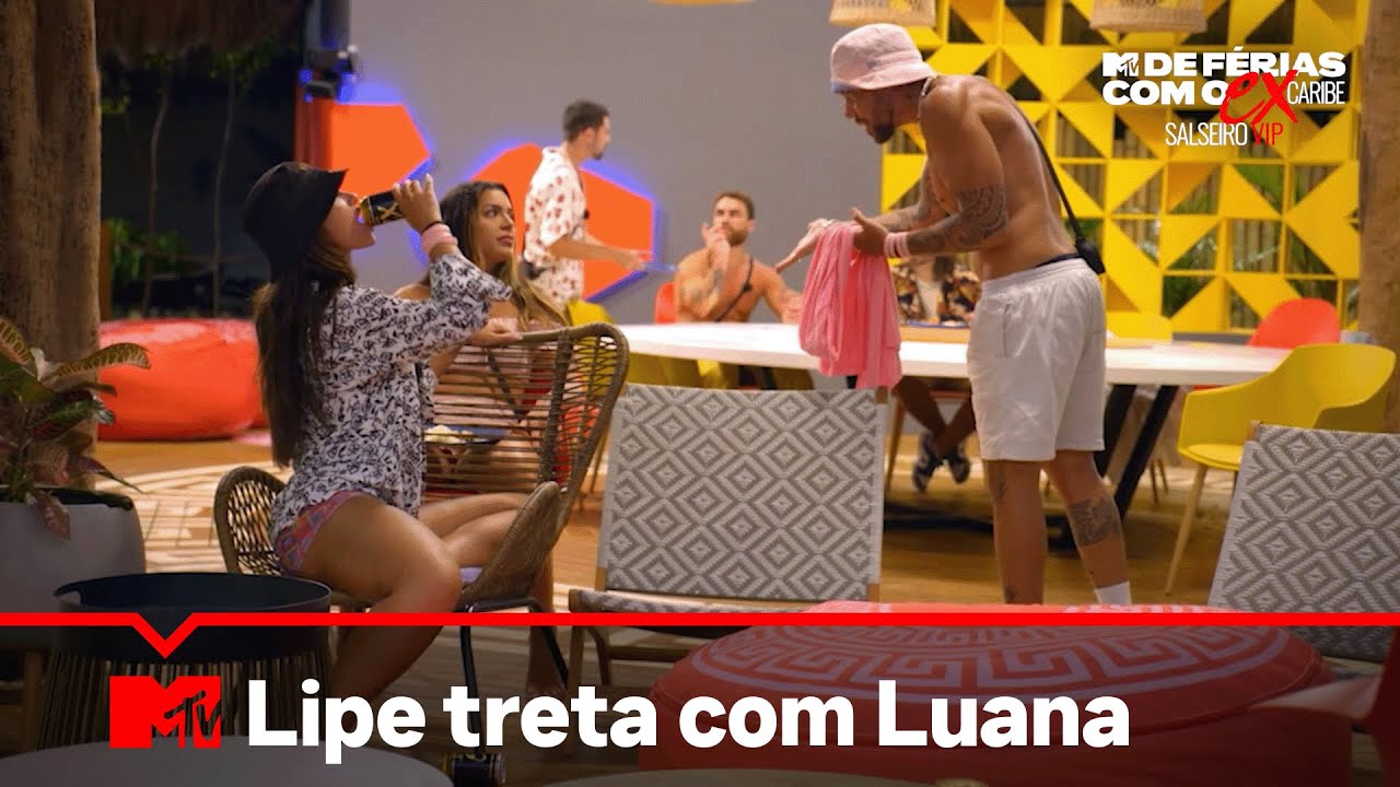 Lipe treta feio com Luana l De Férias Com O Ex Caribe Salseiro VIP