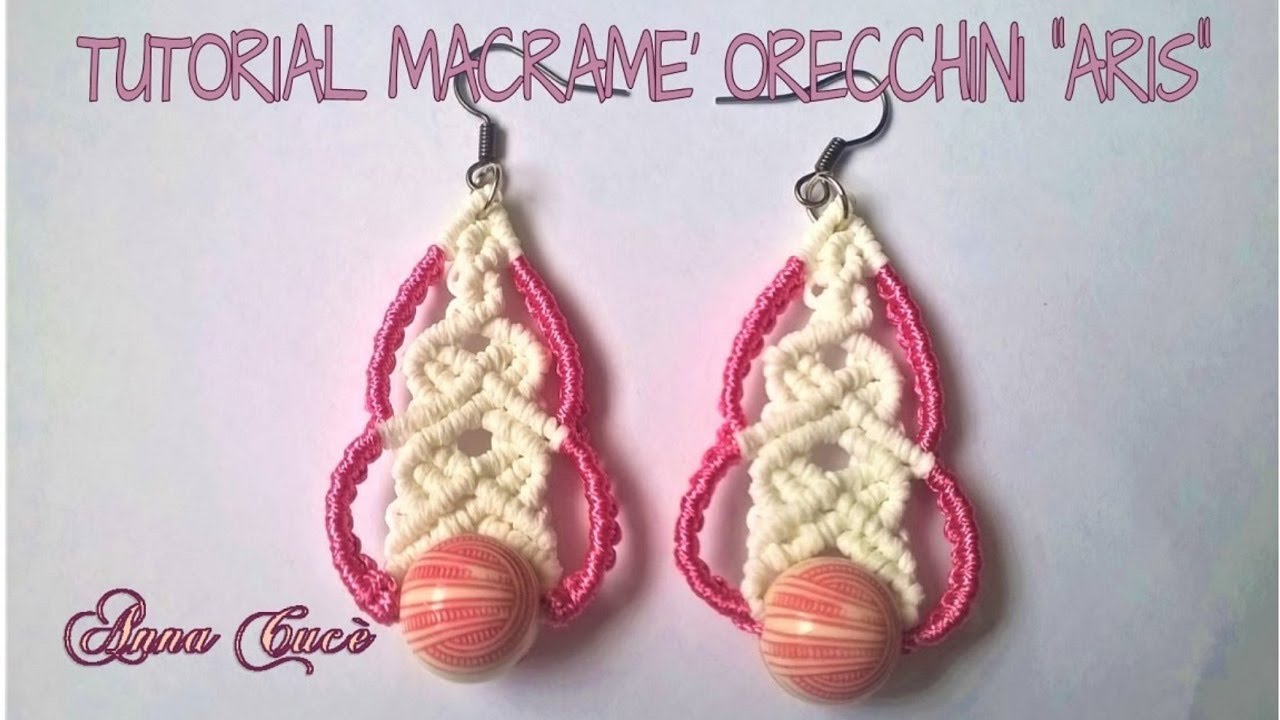 Tutorial macramè orecchini 