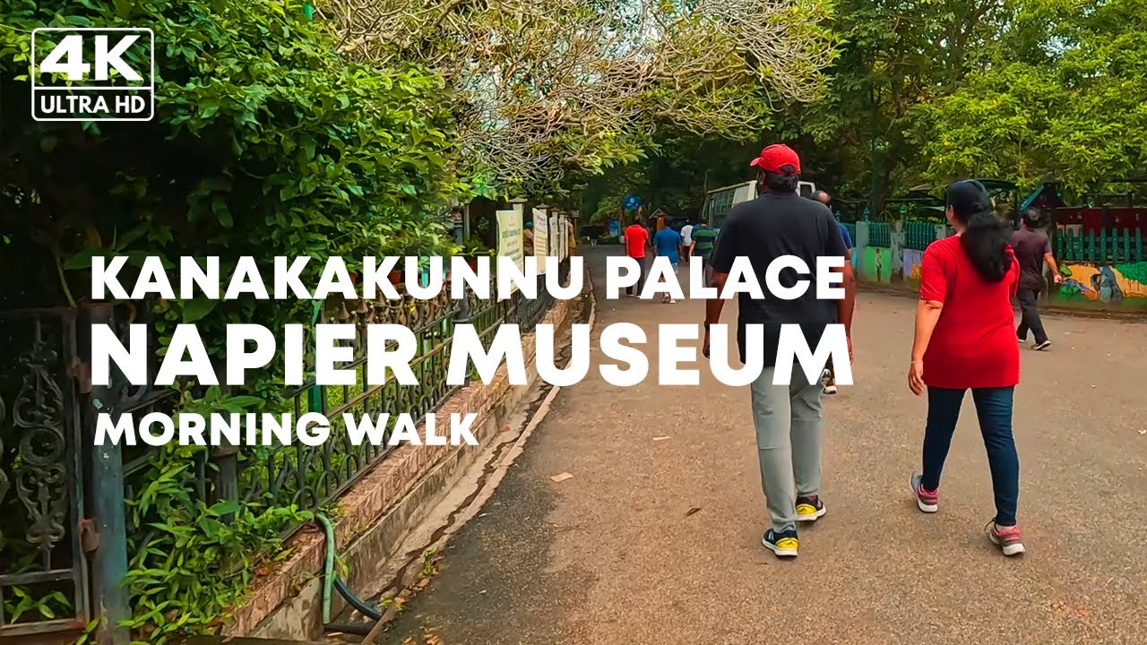 Kanakakunnu & Museum 4K Video | Morning Walk | Trivandrum City | Kerala Tourism