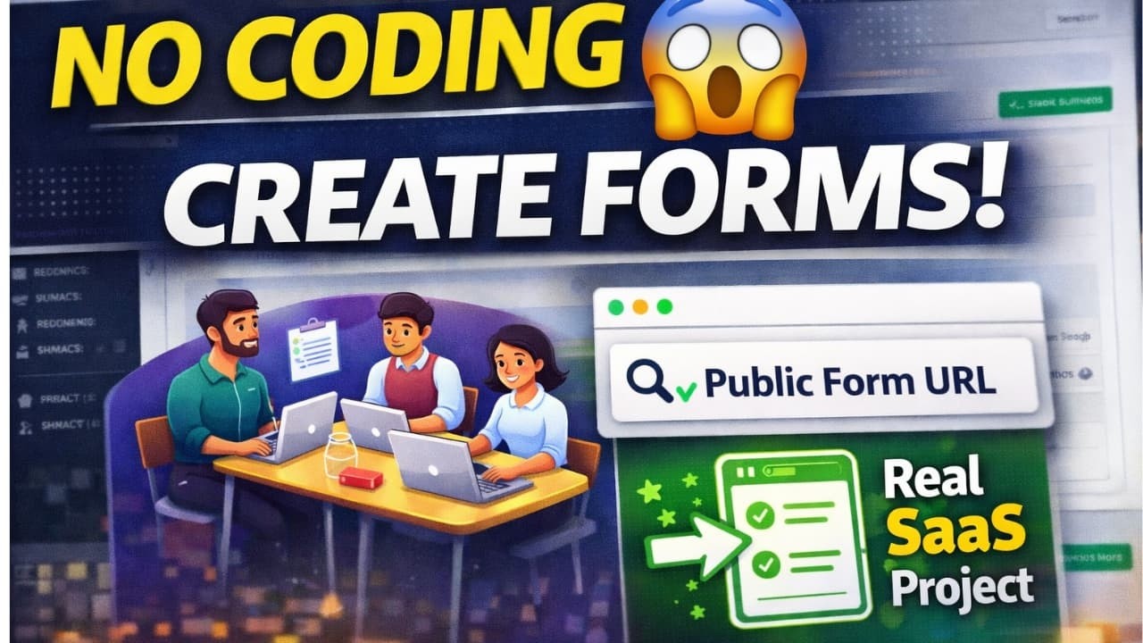 Coding Lekunda Forms Create Cheyyandi | Project Based Form Builder Demo | Low Code Platform Telugu