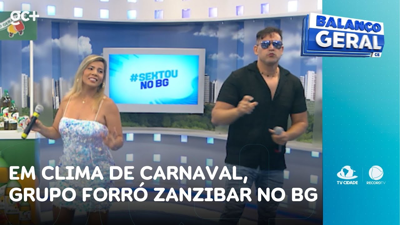Em clima de carnaval, Grupo Forró Zanzibar agita a nossa tarde | Balanço Geral CE