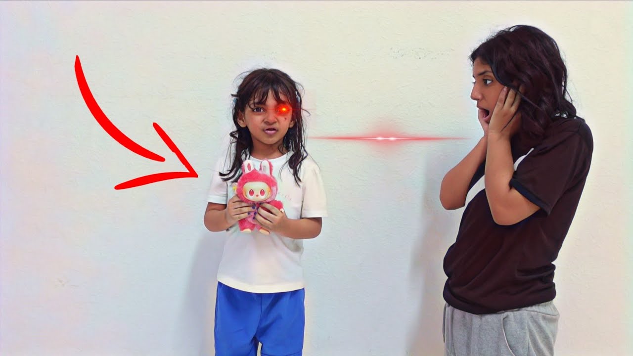لابوبو الجني تحكم فيها سوت اشياء غريبه ! #labubu 