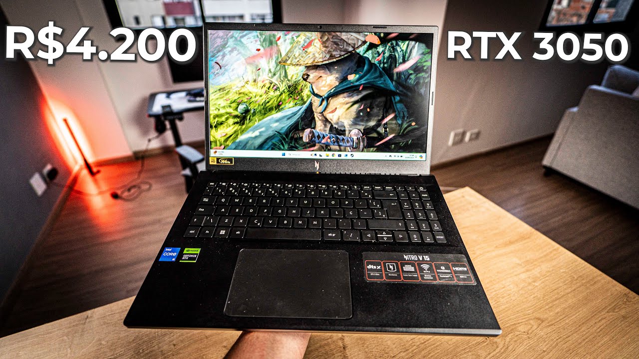 comprei um Notebook Gamer !!! - Acer Nitro V15 com RTX 3050