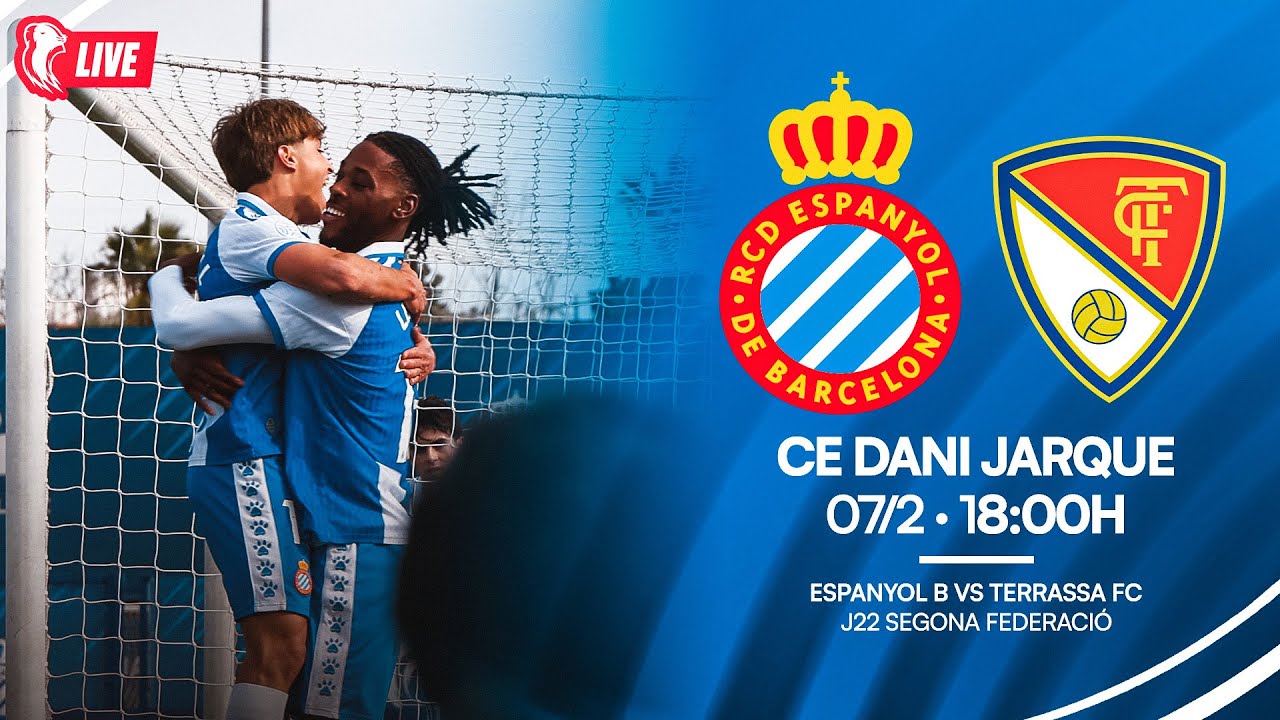 🔴 LIVE | ⚽ Espanyol B 🆚 Terrassa FC | J22 Segona RFEF | #RCDE #La21