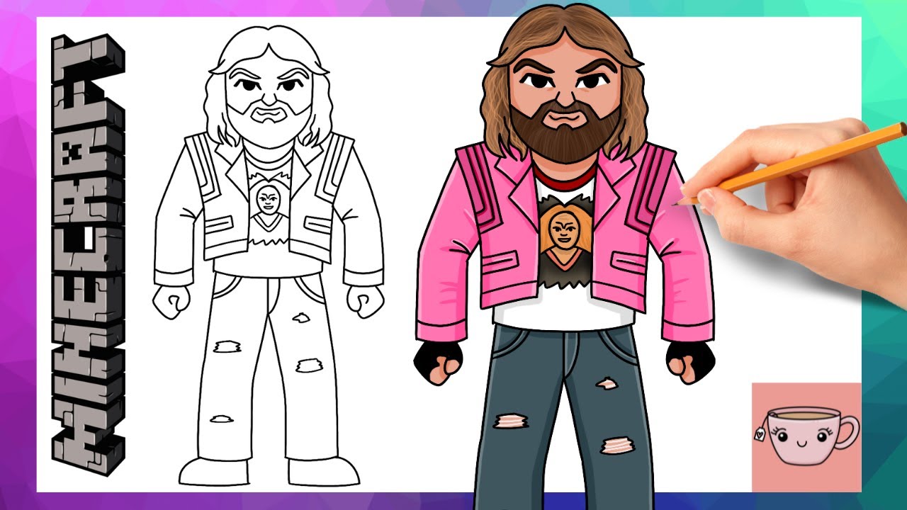 How To Draw Garrett The Garbage Man from Minecraft Movie | Jason Momoa | Easy Drawing Tutorial