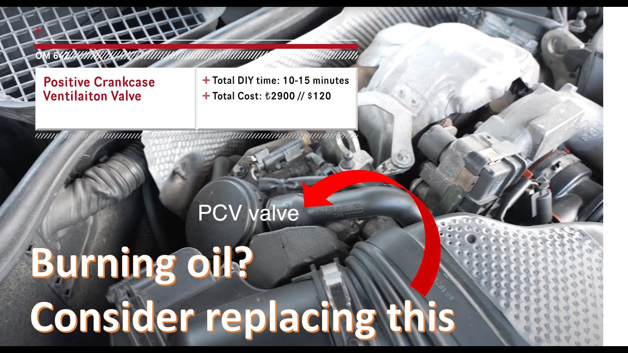 PCV valve change on OM642 Engine / 2010 Mercedes S350 CDI