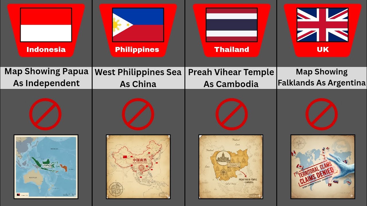 ⚠️ Maps Banned In Different Countries