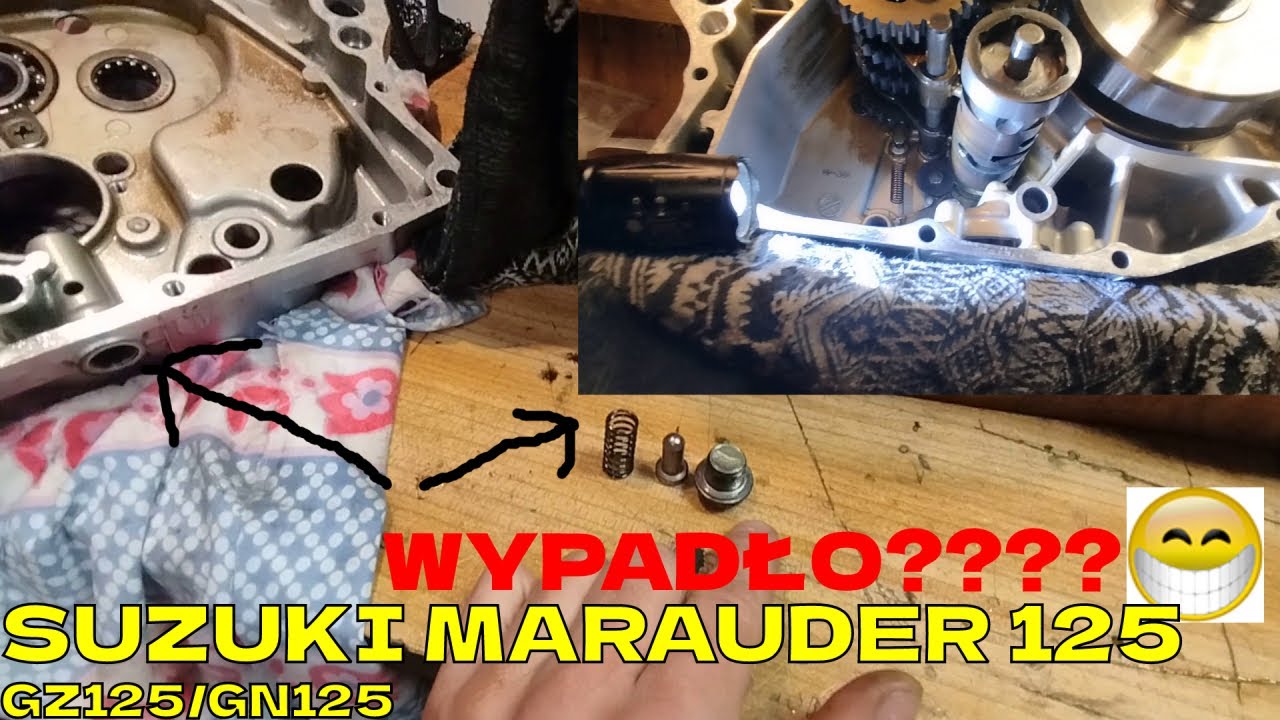 Marauder 125 -gz125/gn125 słynna śruba obok spustu oleju odkręcisz i co dalej??co się stanie??