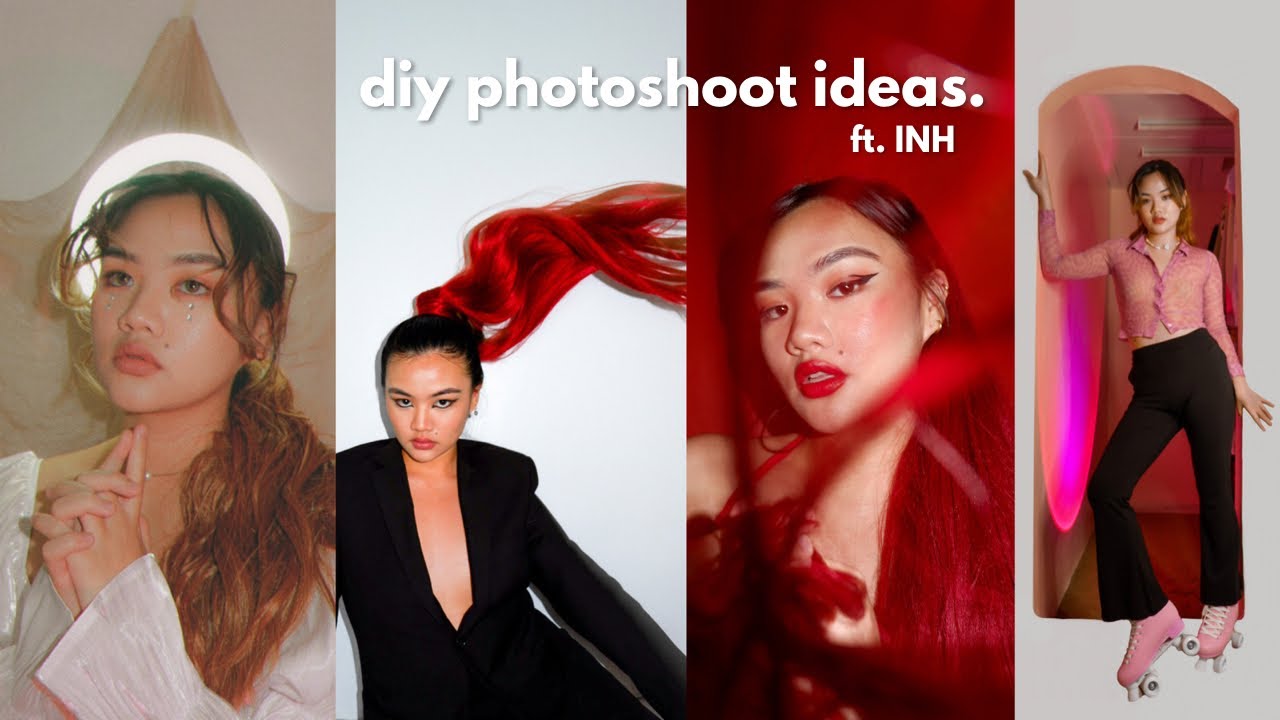 CREATIVE HOME PHOTOSHOOT IDEAS / DIY SELF PORTRAIT  💓✨