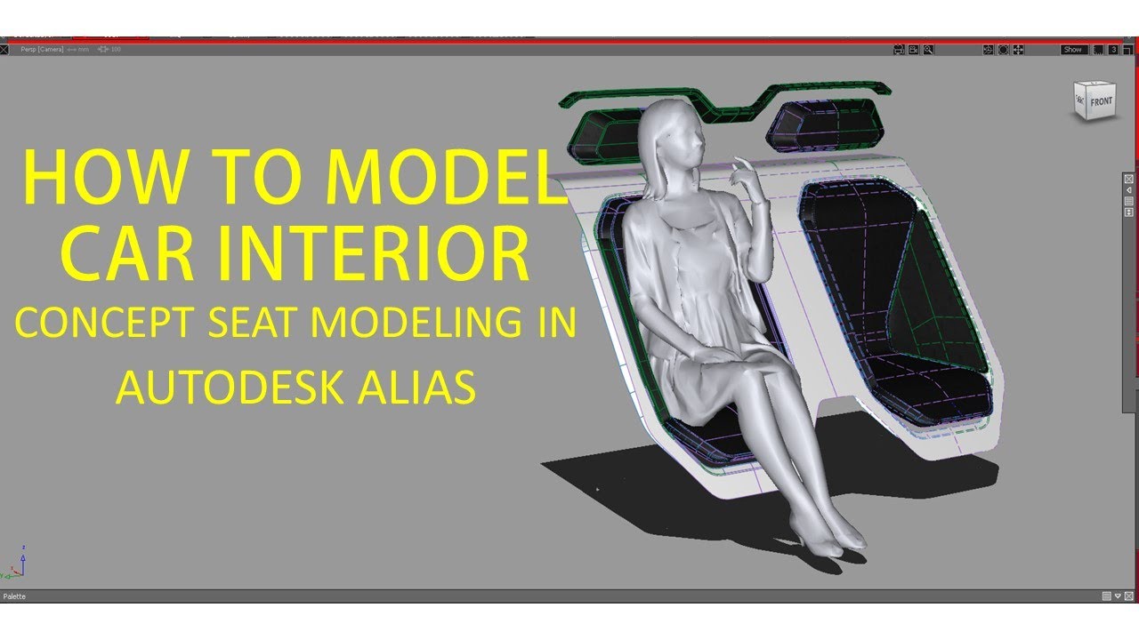 Autodesk Alias Autostudio - Car Interior Modeling - Concept Seat - PART 1