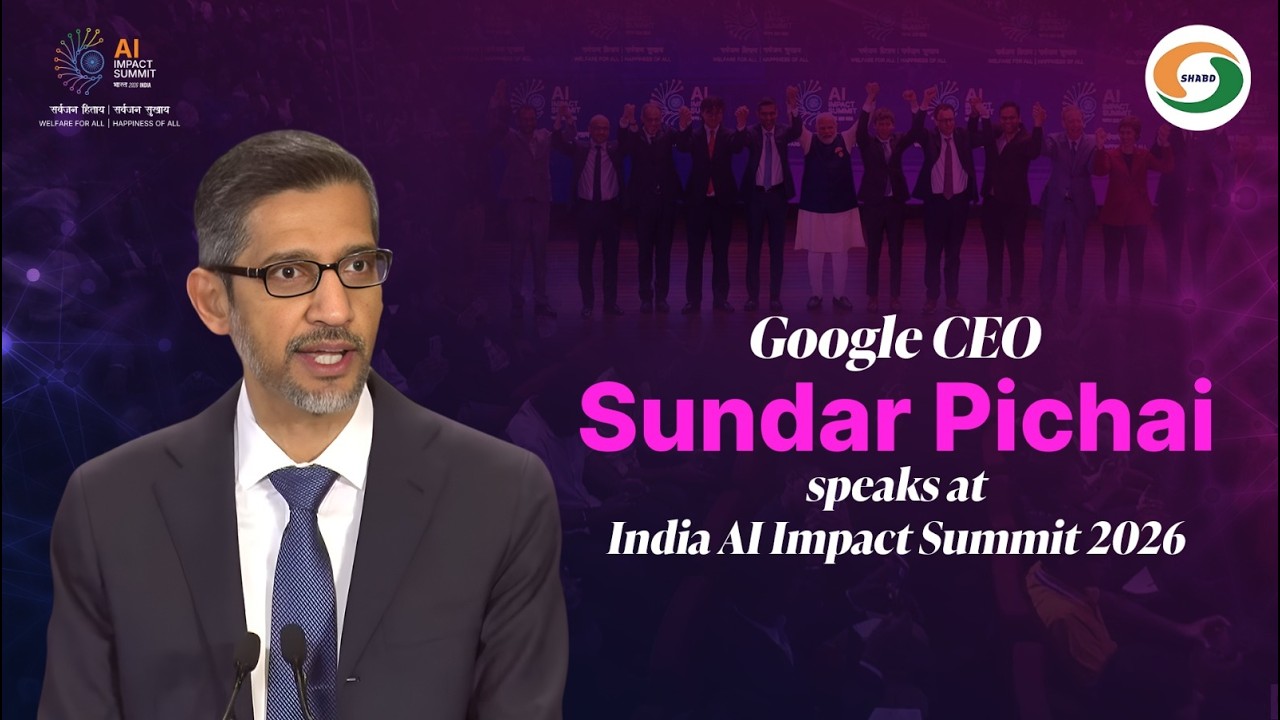 Live: Google CEO Sundar Pichai speaks at India AI Impact Summit 2026