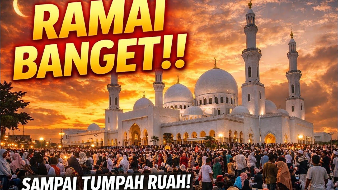 RAMAI BANGET!! Ngabuburit di Masjid Raya Sheikh Zayed Solo