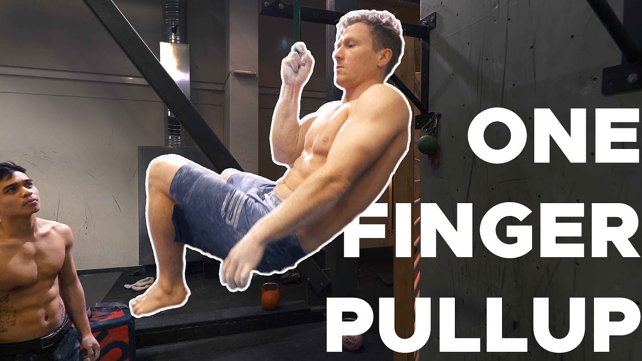 ONE FINGER ONE ARM PULLUP || We try Magnus Midtbø's POWER WORKOUT