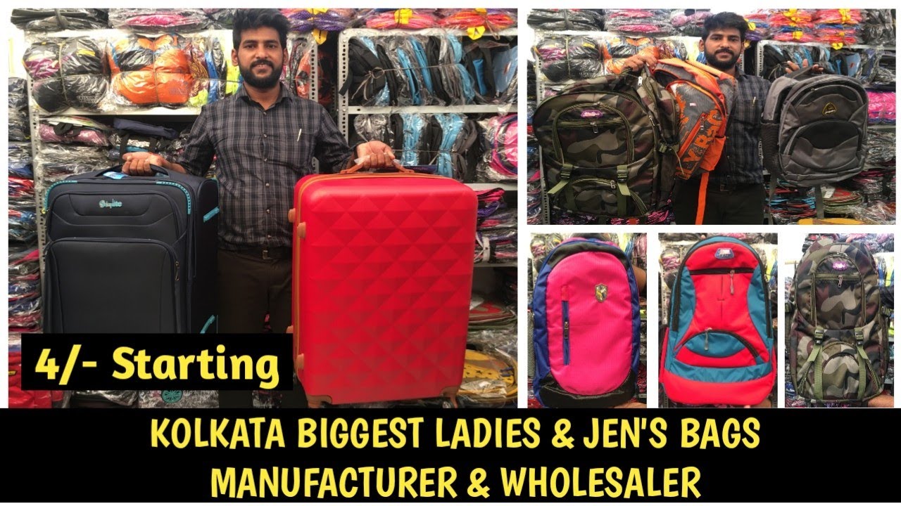 Cheapest Bags Manufacture & Wholesaler- Kolkata (School, College, Office, Trolley Bags Etc)