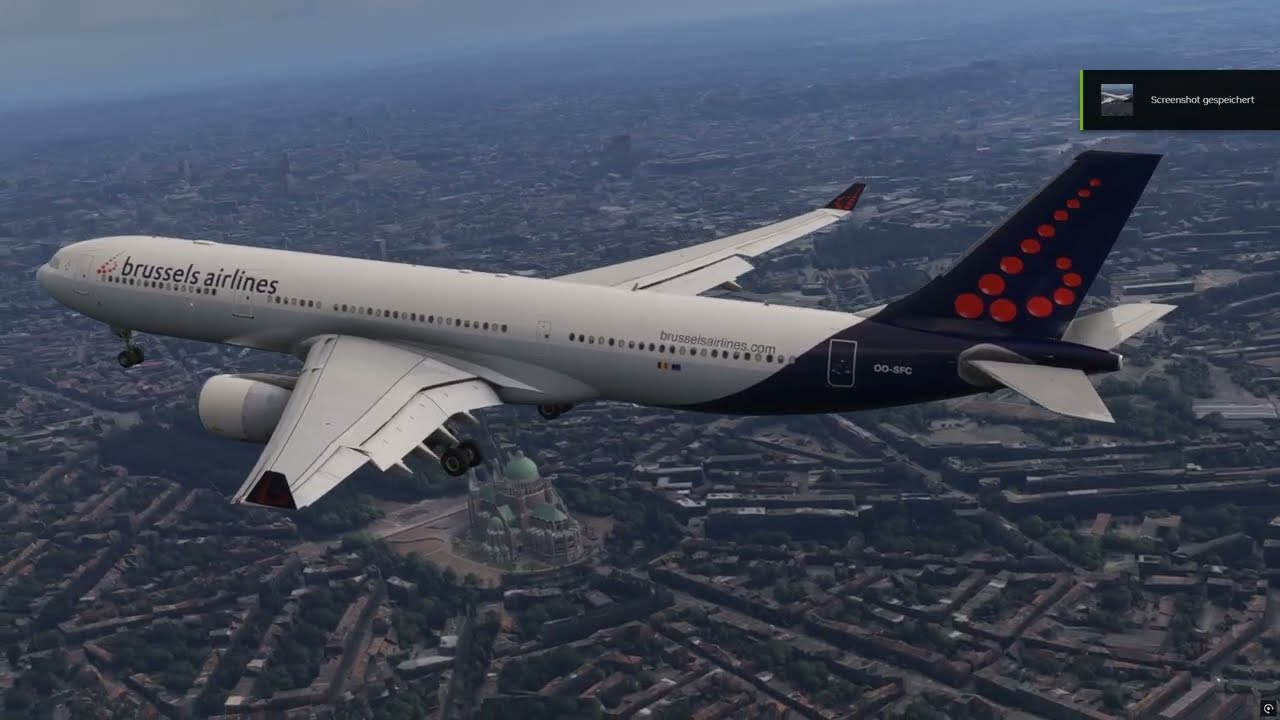 LondonController Fly along! VOR07L Approach over the City✈️ PRG-BRU