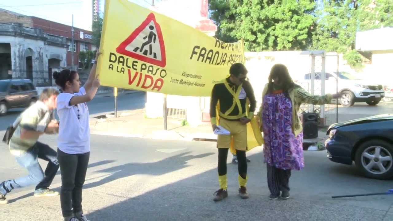 Campa&ntilde;a de concienciaci&oacute;n sobre franja peatonal se extiende a otros puntos de la capital