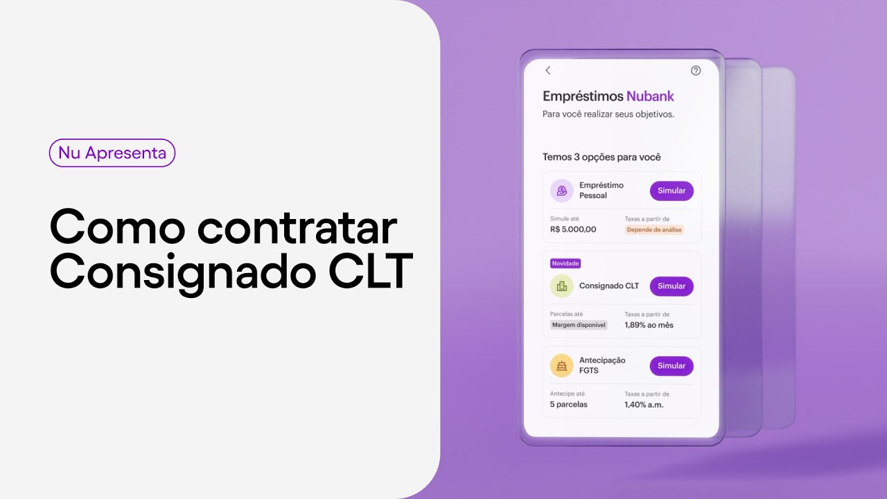 Como simular e contratar o Consignado CLT pelo Nubank?