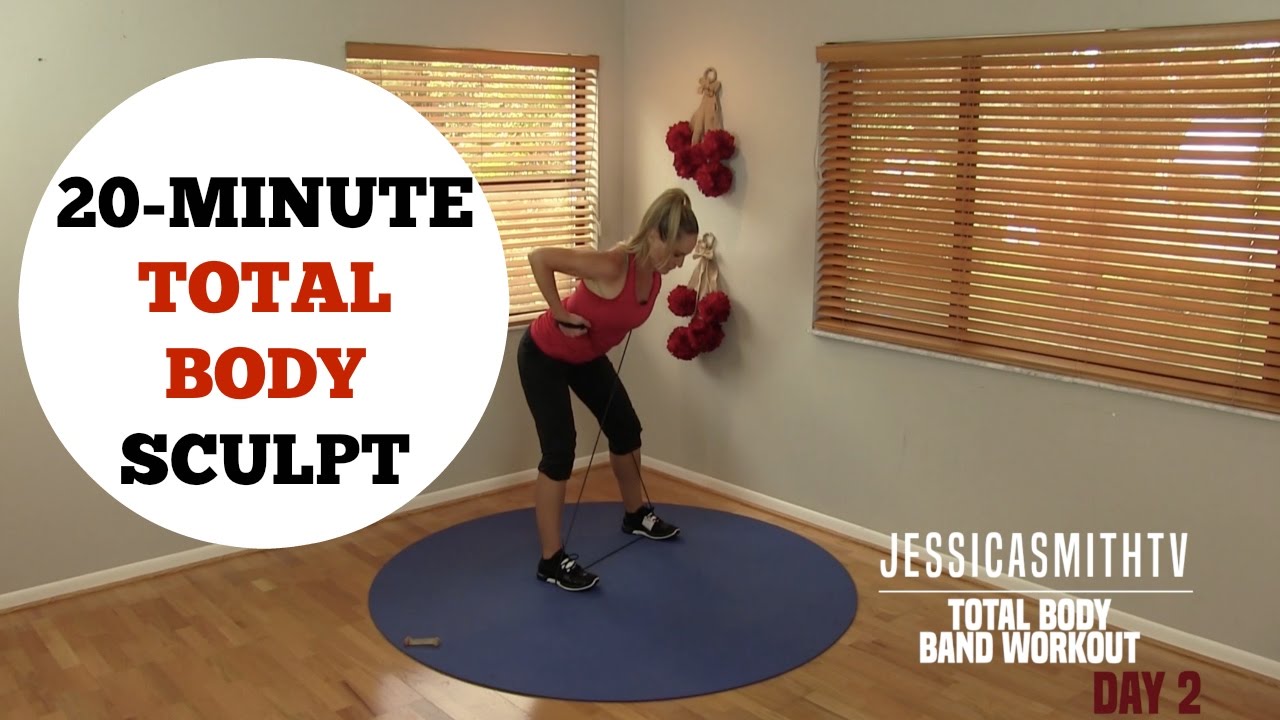 20 Minute Total Body Sculpting Resistance Band Workout for All Levels of Exercise