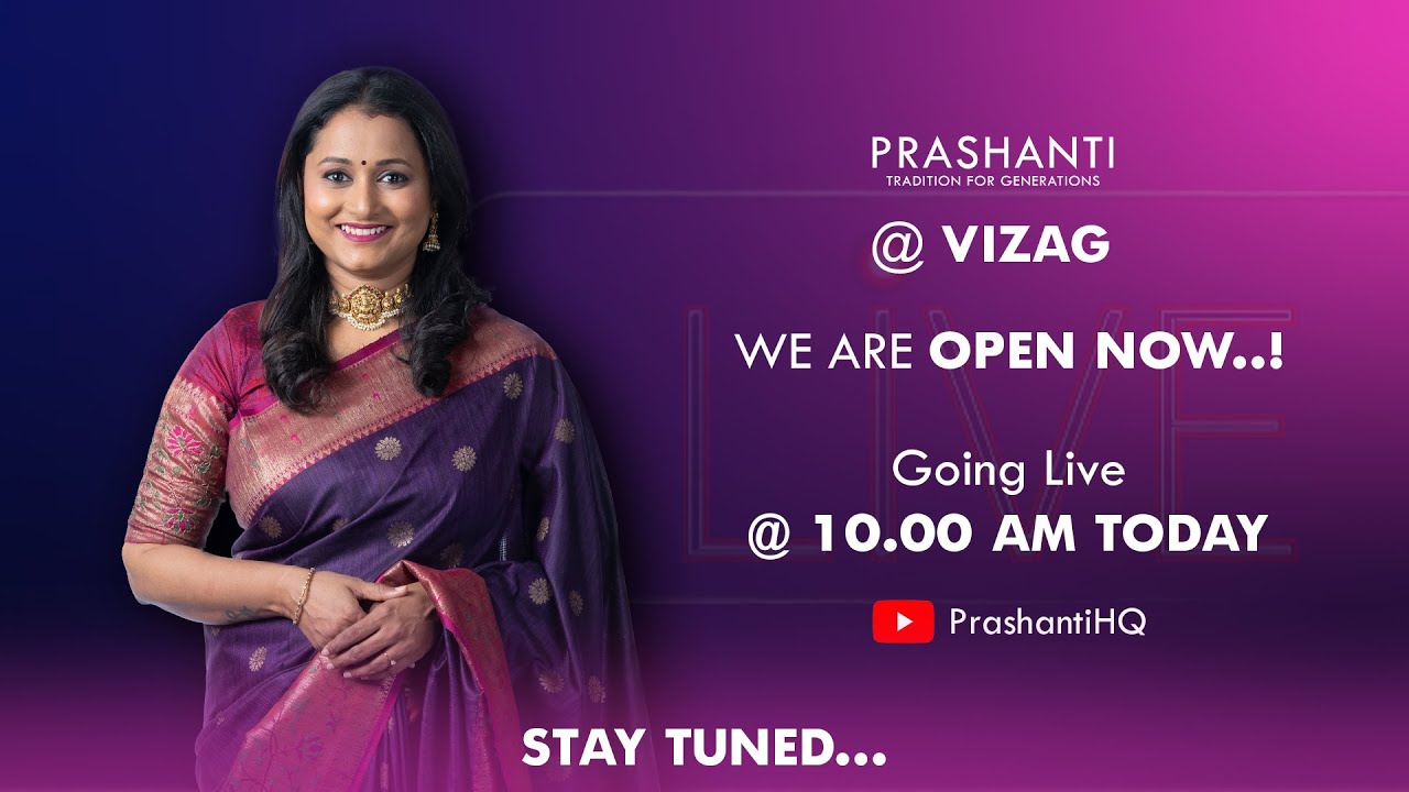 Prashanti Grand Launch @ VIZAG  | Live from Vizag Store | Flat 10% Off