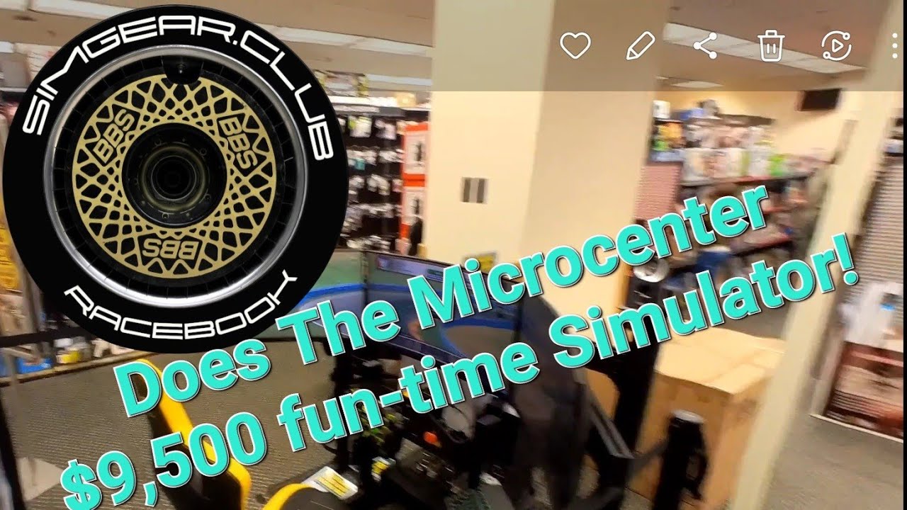 TK Racing $9.5k simulation rig POV  @Microcenter w/ www.simgear.club