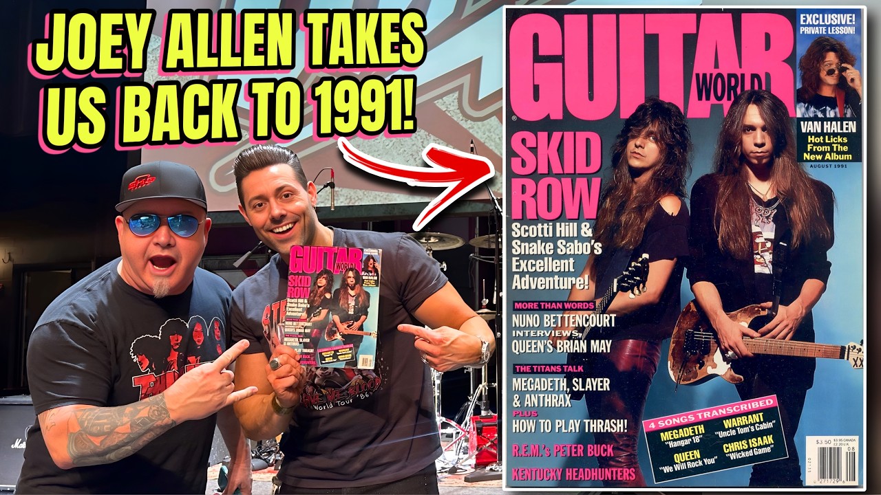 ‼️Joey Allen of WARRANT revisits 1991 Guitar World Magazine! 🤯 | Skid Row | PRS | Jake E Lee | 4K!