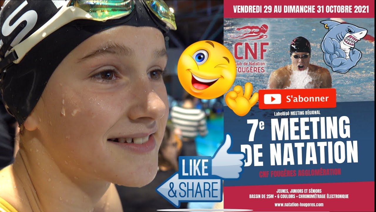 Reportage Meeting natation Fougères 2021 Eden natation qualifications  championnat de France jeunes