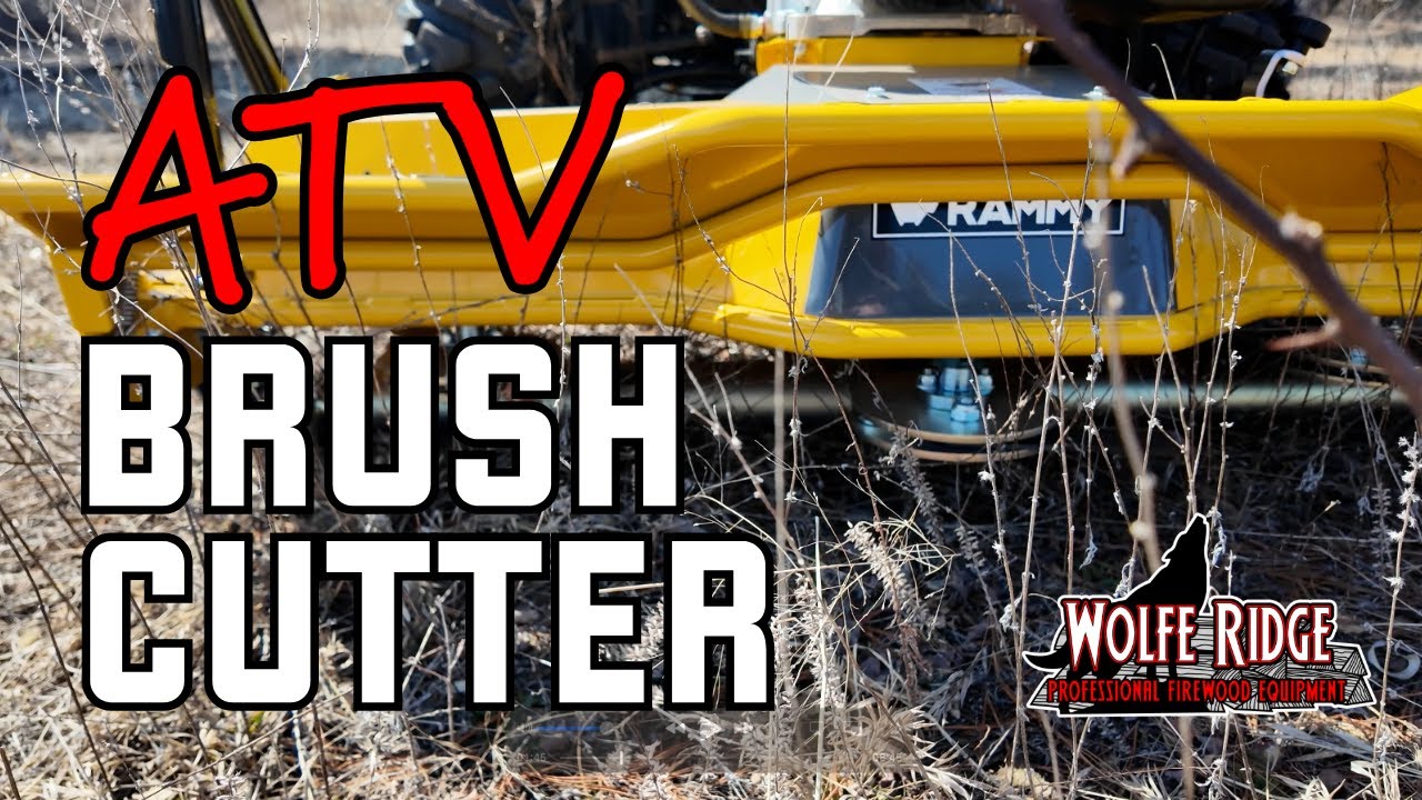 The Rammy ATV Mounted Brush Cutter - First run at the Wolfe Ridge Headquarters in Wisconsin!