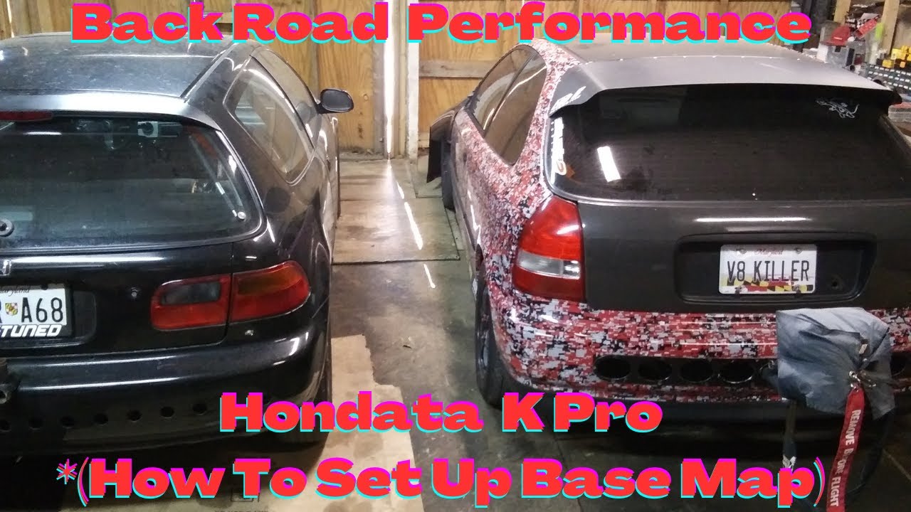 Hondata K Pro How To Setup Base Map For K Swaps!