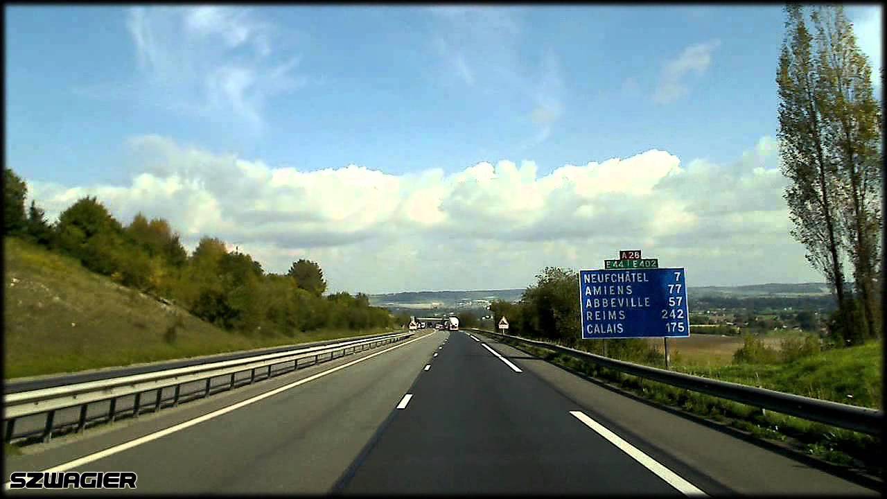 292 - France. A28, E44, E402 - Maucomble - Neufch&acirc;tel-en-Bray [HD]