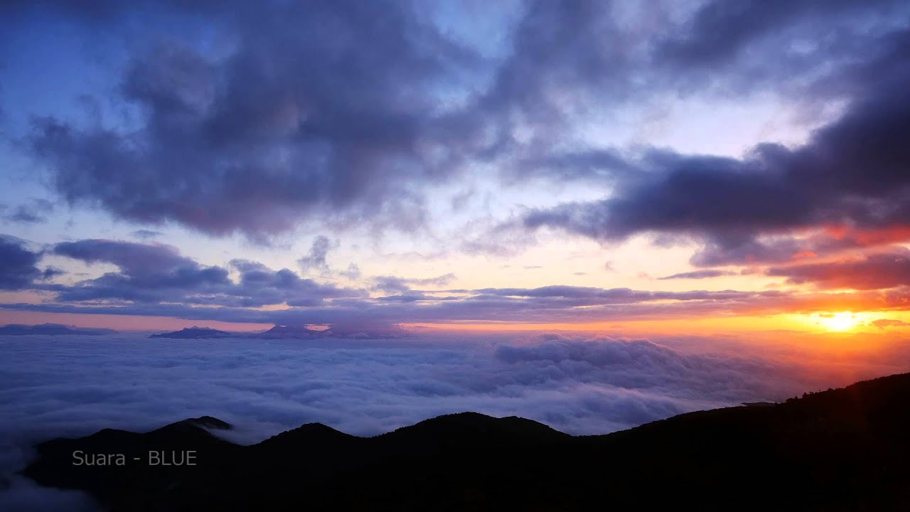 【Suara blue】標高1,950m 美ヶ原高原美術館からの夜明け【Oct 08, 2014 at dawn】