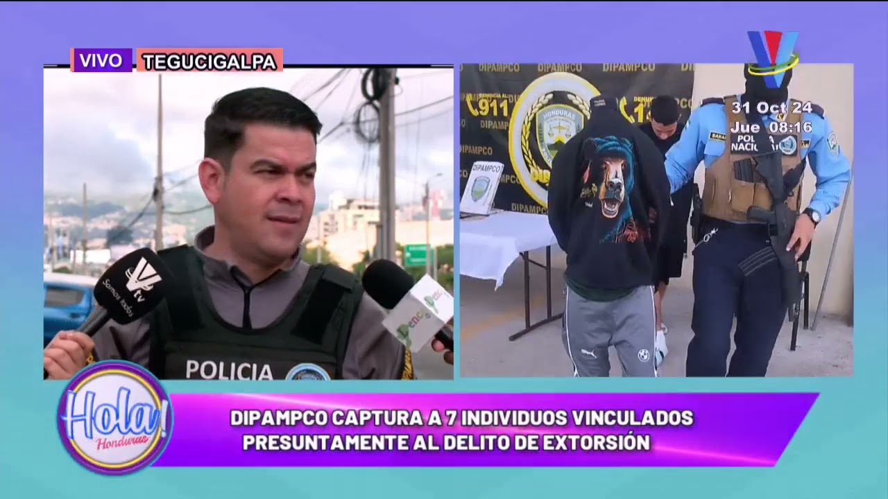 Dipampco captura a individuos que estarían vinculados a delito de extorsión