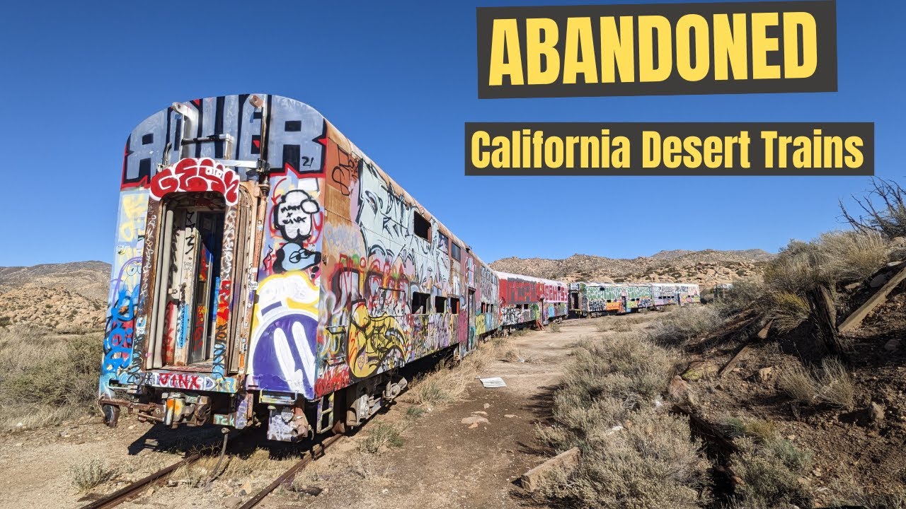 ЗАБРОШЕННЫЙ ПОЕЗД в пустыне Калифорнии — California URBEX
